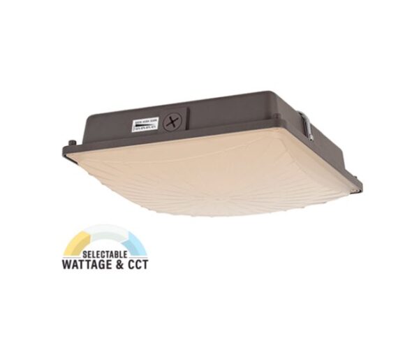 LED Canopy Light 26/39/52/65W (Color and Wattage Selectable)120-277V