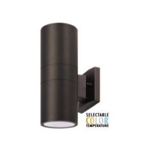 LED Round/Square Outdoor Down Only Wall Light 9W-Color Selectable- Bronze or Black